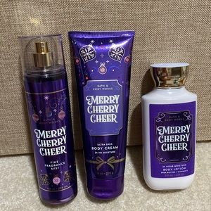 Merry Cherry Cheer Bath and Body set